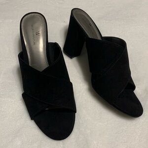 WORTHINGTON women’s black block heel 8